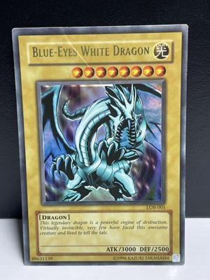 Blue-Eyes White Dragon LOB-001 Unlimited Damaged-image