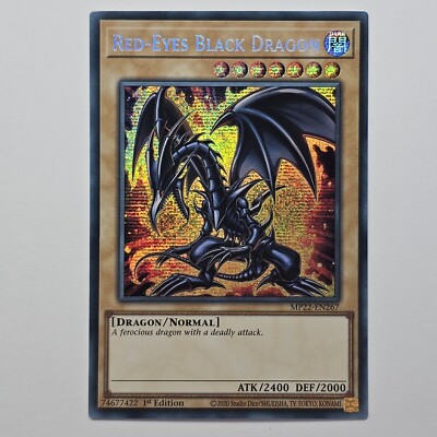 Red Eyes Black Dragon - MP22 EN267 Prismatic Secret Rare - 1st Edition - YuGiOh-image