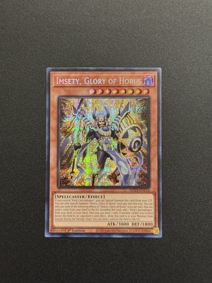 2024 YUGIOH MP24 1ST ED SECRET RARE IMSETY GLORY OF HORUS NM-image