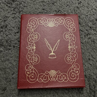 Hans Christian Andersen & Alice in Wonderland 2 Book Set 1990 Vintage Leather-image