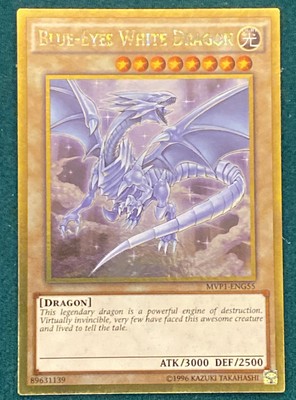 Yu-Gi-Oh! TCG Blue-Eyes White Dragon MVP1-ENG55 Unlimited Gold Rare-image