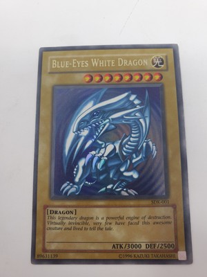 Blue-Eyes White Dragon #SDK-001 Starter Deck Kaiba Unlimited - LP US Seller-image