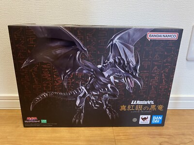 BANDAI S.H.MonsterArts Yu-Gi-Oh Red Eyes Black Dragon Action Figure JAPAN-image