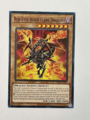 YUGIOH - Red-Eyes Black Flare Dragon - LDK2-ENJ02 - Unlimited - Common - NM/M-image