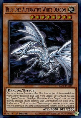 Yu-Gi-Oh Card - RA02-EN010 -BLUE-EYES ALTERNATIVE WHITE DRAGON (ultra rare holo)-image