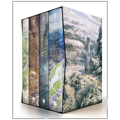 The Hobbit & The Lord of the Rings Boxed Set by J. R. R. Tolkien 2020 HB New-image