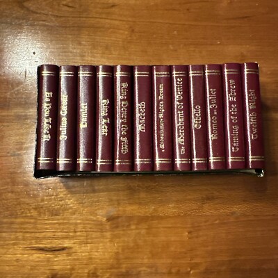 Vintage William Shakespeare Burgess & Bowes Midget Classics 12 volume boxed set-image