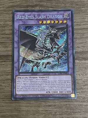 Yugioh! Red-Eyes Slash Dragon LDS1-EN014 Secret Rare Limited Edition-image