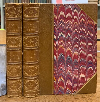 1854 Poetical Works of John Gay Samuel Johnson Biography Complete Set Boston-image