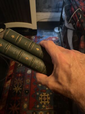 vhs Fake box cover Made To Look Like Leather Bound Books Set Of 3-image