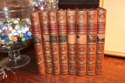 Original Letters, illustrative of English History. 1824 Leather Set of 8 Books-image
