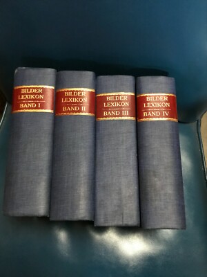 Bilder-Lexikon Kulturgeschichte 1928 4 VOLUME SET!!!-image