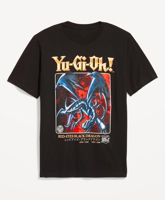 New Yu-Gi-Oh! Red-Eyes Black Dragon Mens Large Yugi Motou Trading Card Tee -image