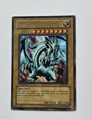 Blue-Eyes White Dragon LOB-001 The Legend of Blue Eyes White Dragon 1st Edition-image