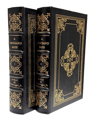 JOHN F KENNEDY A Thousand Days Schlesinger - Easton Press GREAT LIVES 2 Vol Set-image