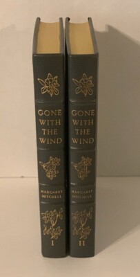 Gone with the Wind Margaret Mitchell Easton Press 2 Volume Set in Leather -image