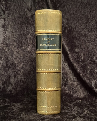 1873 A History of Booksellers BOOKS Rare Book Trade BIBLIOPHILES Old and New-image
