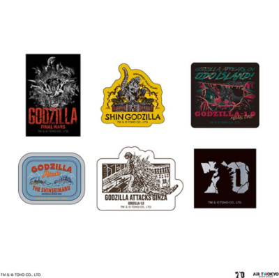 Godzilla 70th Anniv. Godzilla FINAL WARS/Shin Godzilla/Godzilla-1.0 Sticker Set-image