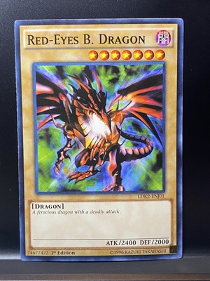 YUGIOH TCG: Red-Eyes B. Dragon LDK2-ENJ01 1st Edition *NM-image