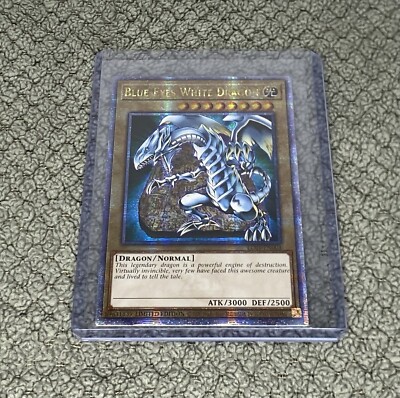 Blue-Eyes White Dragon (Quarter Century Secret Rare) LC01-EN004 Legendary...-image