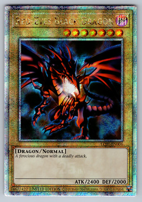 Red-Eyes Black Dragon Yugioh LC01-EN006 Quarter Century Secret Rare QCR NM-image