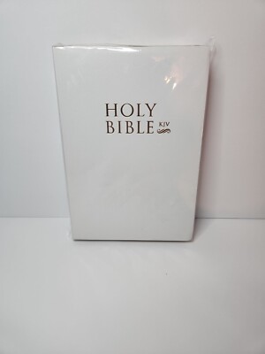 Holy Bible King James Version Old and New Testament Sealed White-image