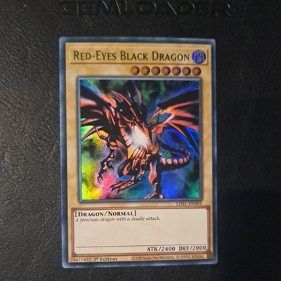 LDS1-EN001 Red-Eyes Black Dragon Green Ultra Rare 1st Edition NM Yugioh Card-image
