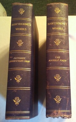 NATHANIEL HAWTHORNE: GRANDFATHER'S CHAIR, FANSHAWE, MARBLE FAUN p 1902. SET OF 2-image