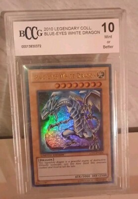 2010 Yugioh LC01-EN004 Blue-Eyes White Dragon Limited Edition Ultra Rare PSA 10-image