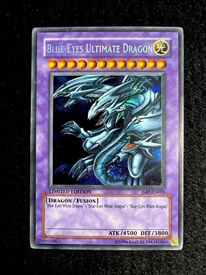 🔥 YUGIOH • BLUE EYES ULTIMATE DRAGON • SECRET RARE • JMP-EN005 • LIMITED • LP-image