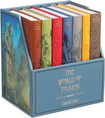 The World of Tolkien: 7-Book Boxed Set, Middle Earth, Hardcover, David Day NEW-image