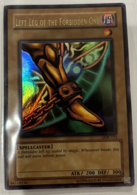 Yu-Gi-Oh! TCG Left Leg of the Forbidden One Legend of Blue Eyes White Dragon...-image
