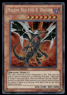 Yugioh! Malefic Red-Eyes B. Dragon (Secret) YMP1-EN001 Secret Rare LP-image