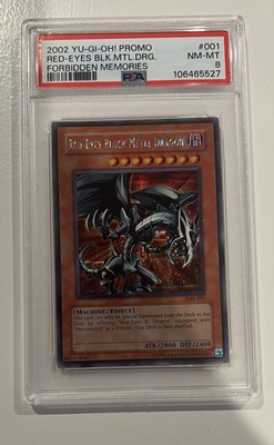Red-Eyes Black Metal Dragon (Forbidden Memories) FMR-001 Yu-Gi-Oh! - PSA 8-image