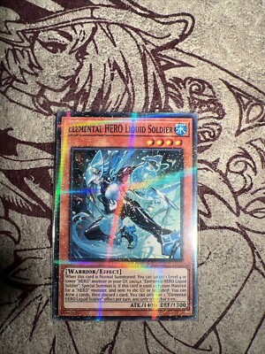 Elemental HERO Liquid Waifu YuGiOh HOLO Foil Rare Goddess Story Doujin Card - NM-image