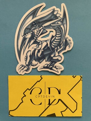 Blue-Eyes White Dragon ORIGINAL ART Waterproof Sticker 2.6'' x 3.2'' | Yu-Gi-Oh!-image