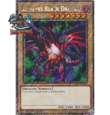 Yugioh! 1x Red-Eyes Black Dragon (4th artwork) RA04-EN109 Platinum Secret Rare-image