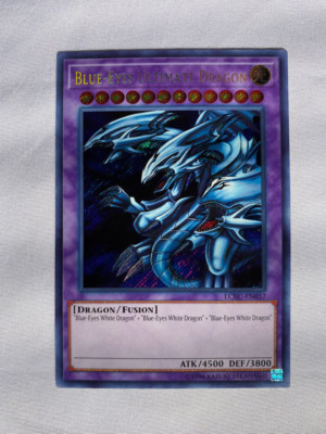 YU-GI-OH! BLUE-EYES ULTIMATE DRAGON [LCKC-EN057] Secret Rare never played MINT-image