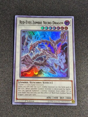 Yu-Gi-Oh! Red-Eyes Zombie Necro Dragon SR07-EN041 1st Edition Ultra Rare NM-image