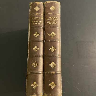Selections from Modern Poets - 1931 2 Volume Set Leather Bound / BFB-image