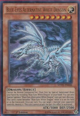 Yugioh! LP Blue-Eyes Alternative White Dragon - MVP1-EN046 - Ultra Rare - 1st Ed-image