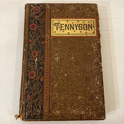 The Poetical Works of Alfred Lord Tennyson 1885 Thomas Y Crowell Leather Antique-image