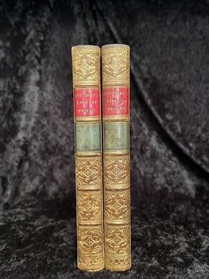 1863 Life of Wesley FINE BINDINGS Progress of Methodism SOUTHEY Remarks of Knox-image
