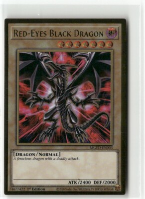 Red-Eyes Black Dragon MGED-EN003 Gold Rare NM 1st Ed Yugioh-image