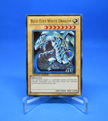 Yu-Gi-Oh! Blue-Eyes White Dragon [LC01-EN004] Ultra Rare Ltd Ed LP Dent-image