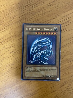 Yugioh Blue Eyes White Dragon SDK-001 Rare Unlimited-image