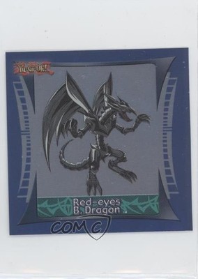 Red-eyes B Dragon Topps YuGiOh Sticker Collection Silver Foil #4 2002 06st-image