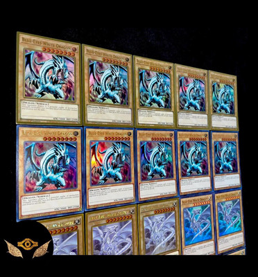 YUGIOH 100 CARDS • BLUE-EYES WHITE DRAGON • ULTRA RARES & SUPER RARES • NM-image
