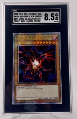 Red-Eyes Black Dragon Legendary No.LC01-EN006 25 Anniversary SGC Grade 8.5 Card-image