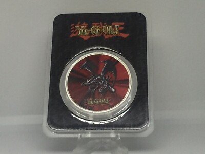 2022 Niue $2 YuGiOh Red Eyes Black Dragon 1 oz .999 Silver Coin-image